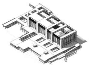 modelado bim de edificio universitario