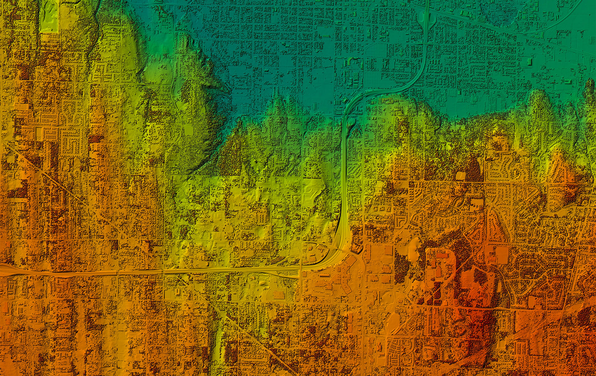 cartografía realizada por acero estudio en zona boscosa