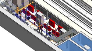 modelo bim con instalaciones en metro