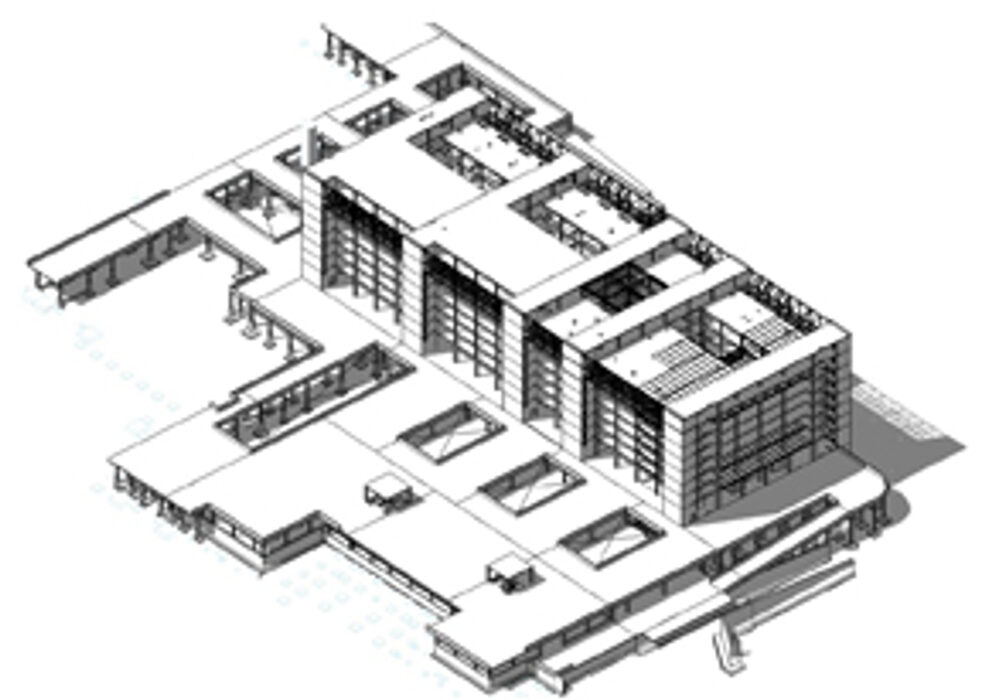 modelo bim para edificio universitario