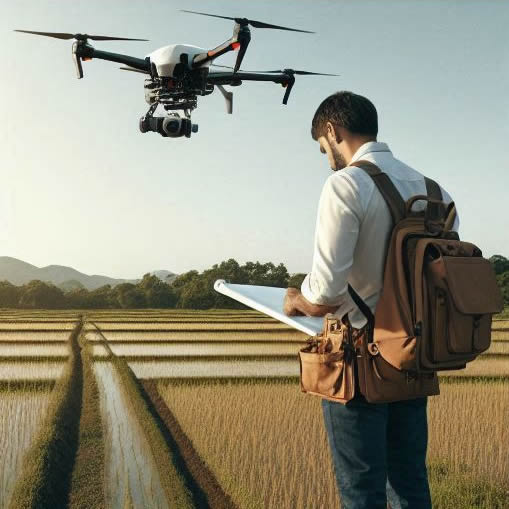 uso de drones en la topografia