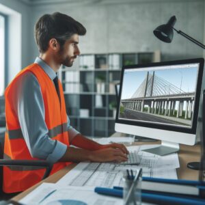 modelo bim de un proyecto de puente